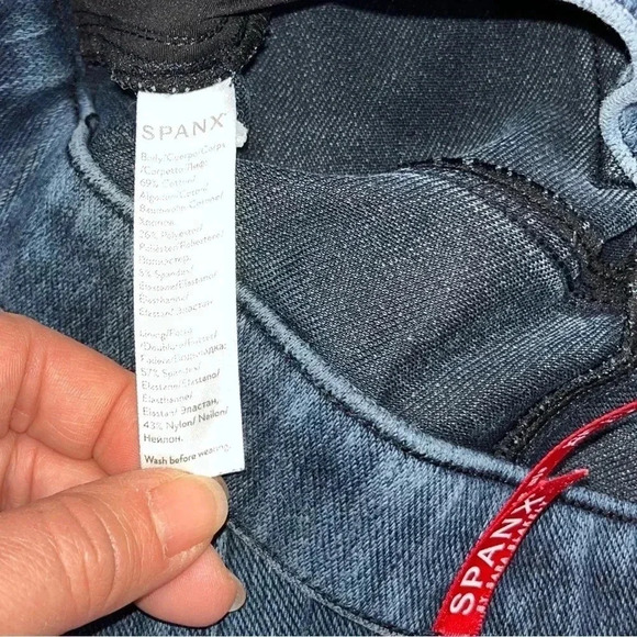 Spanx Jeanish denim ankle leggings in twilight rinse ❤️ - Picture 7 of 11